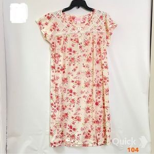 NWT Orange Floral Cotton Dolly Nightgown